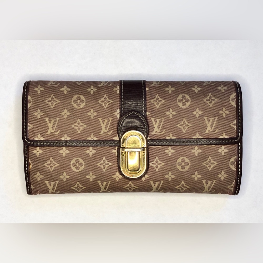 Louis Vuitton Brown Cloth Monogram Wallet